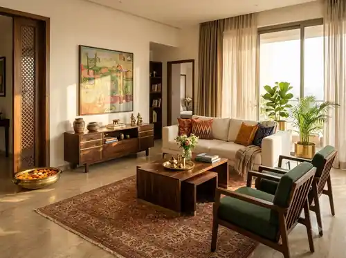 Stylish living room featuring premium furniture and decor